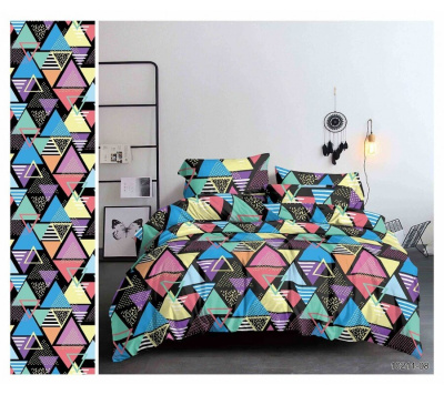 Постельное белье Треугольники полисатин ,наволочки 50х70 и 70х70см